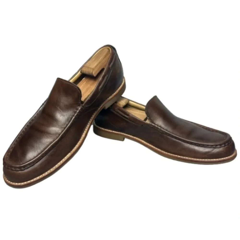 UGG Shoes Ugg Via Ponte Leather Slip On Brown Loafers Mens Size 5 — free download